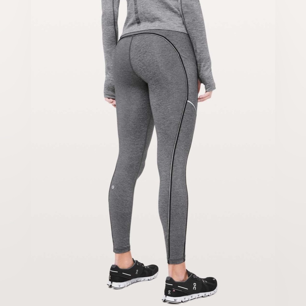 🖤 Lululemon Speed Up Tight *Metallic 28" 
Heathered Black Sz 4✨Like 🆕